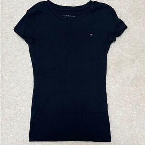 Tommy Hilfiger Black Hip Length Tshirt